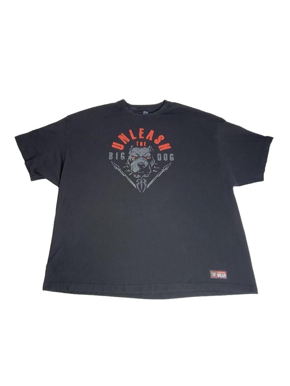 Original 5X 5XL WWE wrestling T-SHIRT Unleash The Big Dog WWF